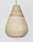 Taro Rattan Pendant - Teardrop