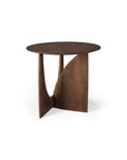 Ethnicraft Geometric Side Table in Teak Brown