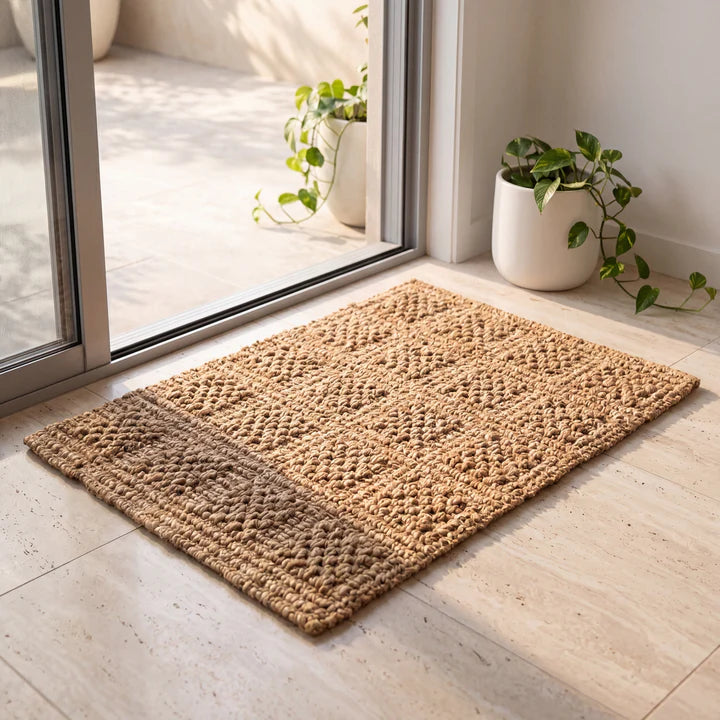 Zebra Armstrong Natural Tile Jute Runner