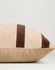 Baya Huxley Cushion - Natural/Chocolate