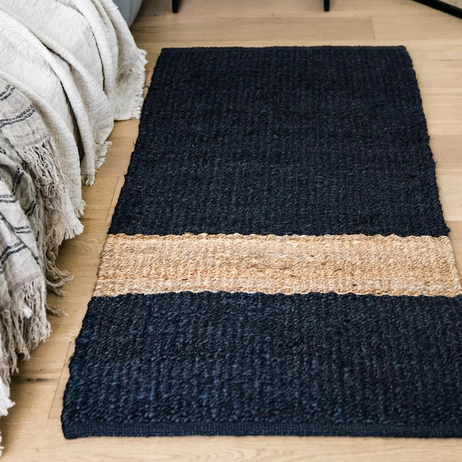 Zebra Irving Stripe Jute Mat