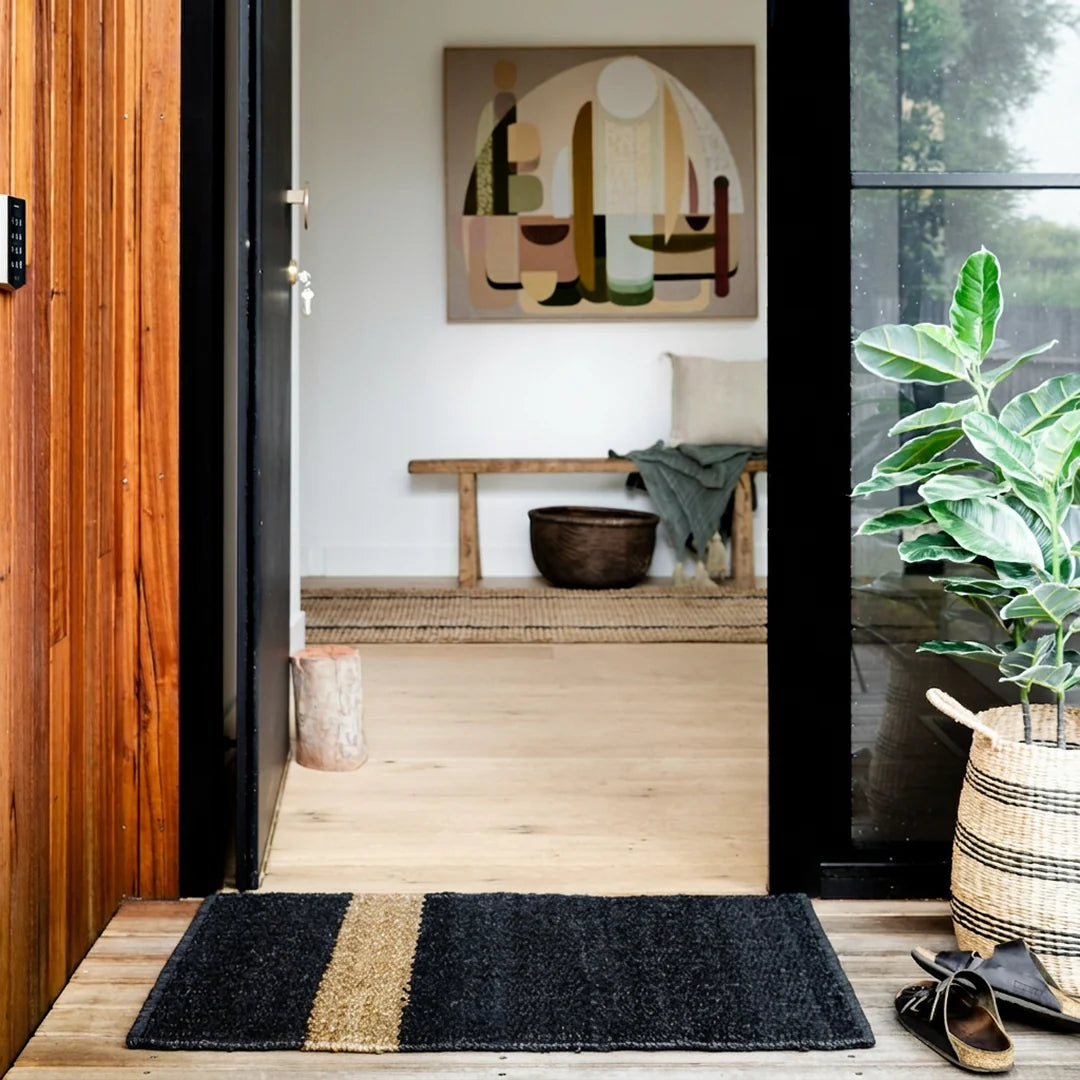 Zebra Irving Stripe Jute Mat