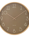 Karlsson Sencillo Wall Clock Green/Natural