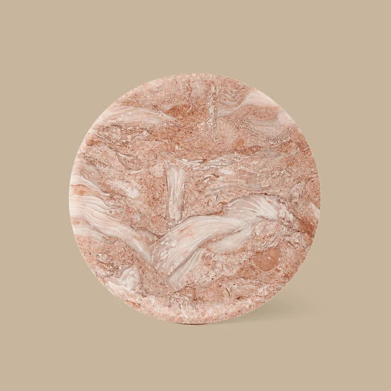 Linea Round Marble Tray