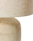 Linen and Ceramic Table Lamp Natural