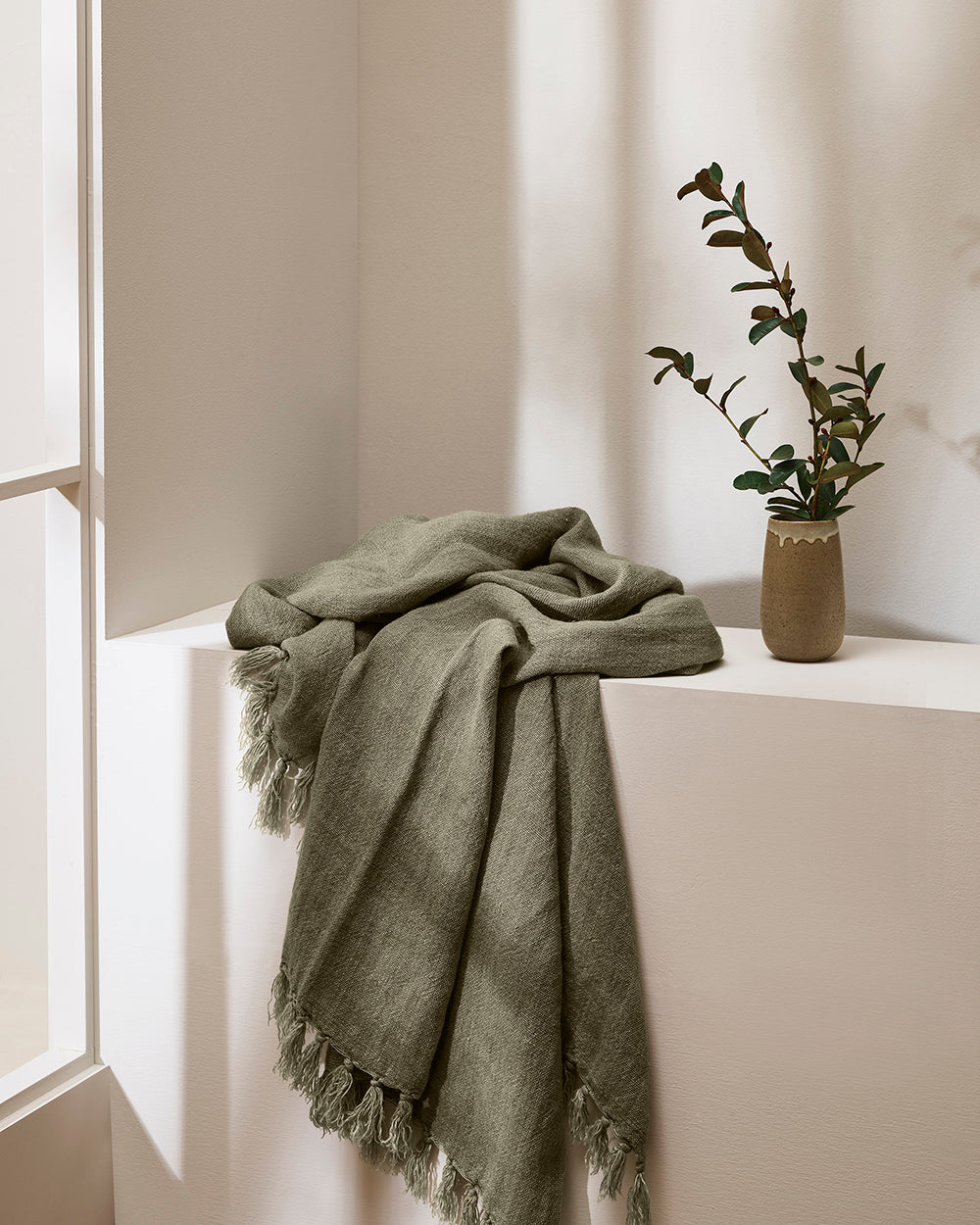 Baya Millhouse Linen Throw