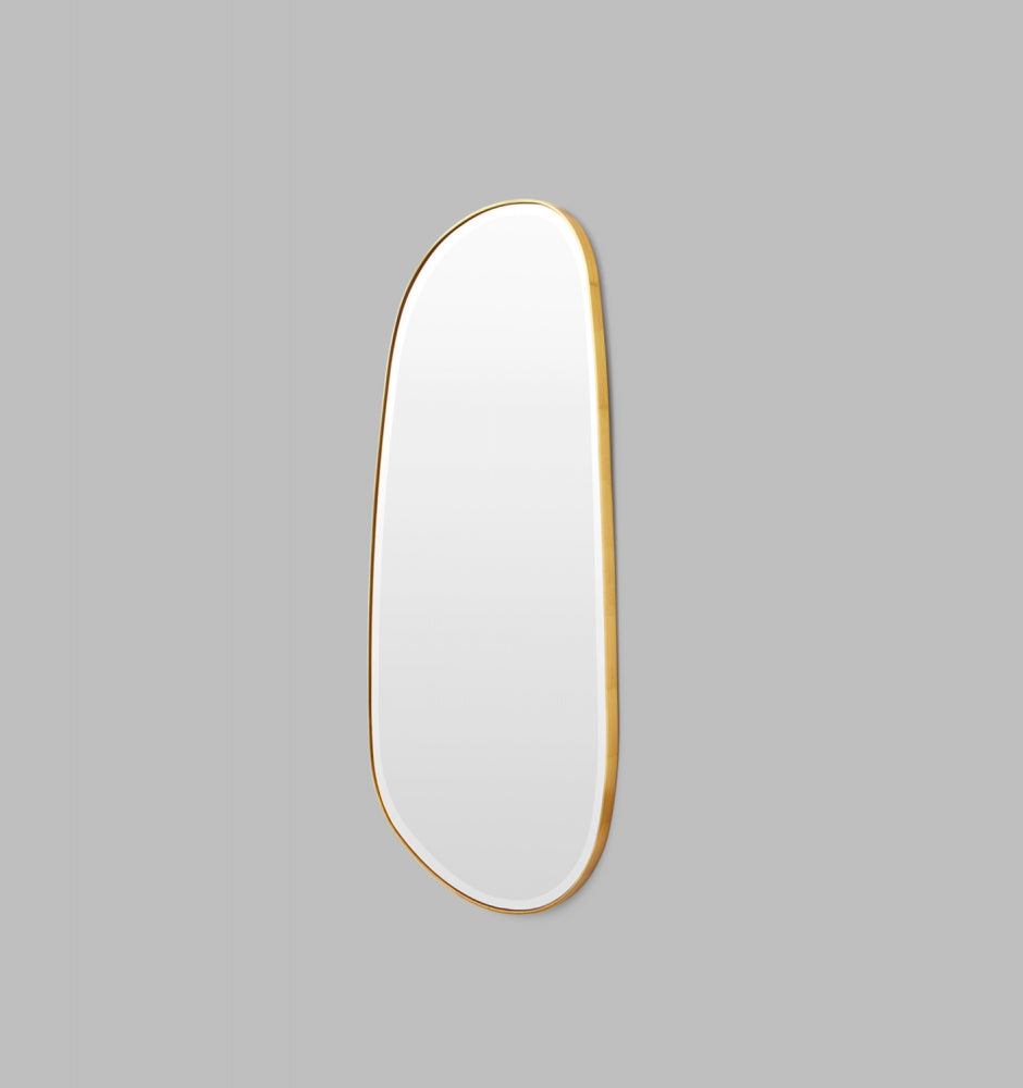 Pebble Mirror - Brass