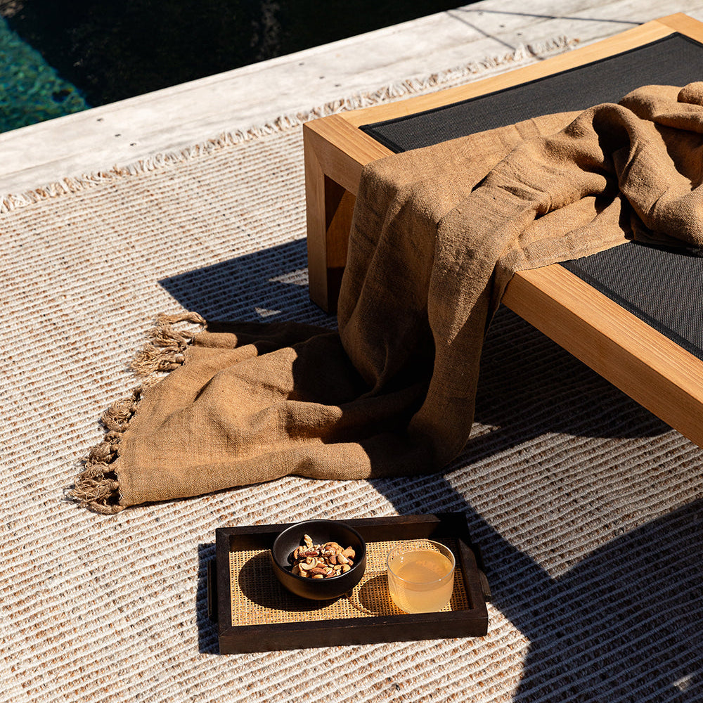 Baya Rhodes Slate In/Outdoor Rug - Teak