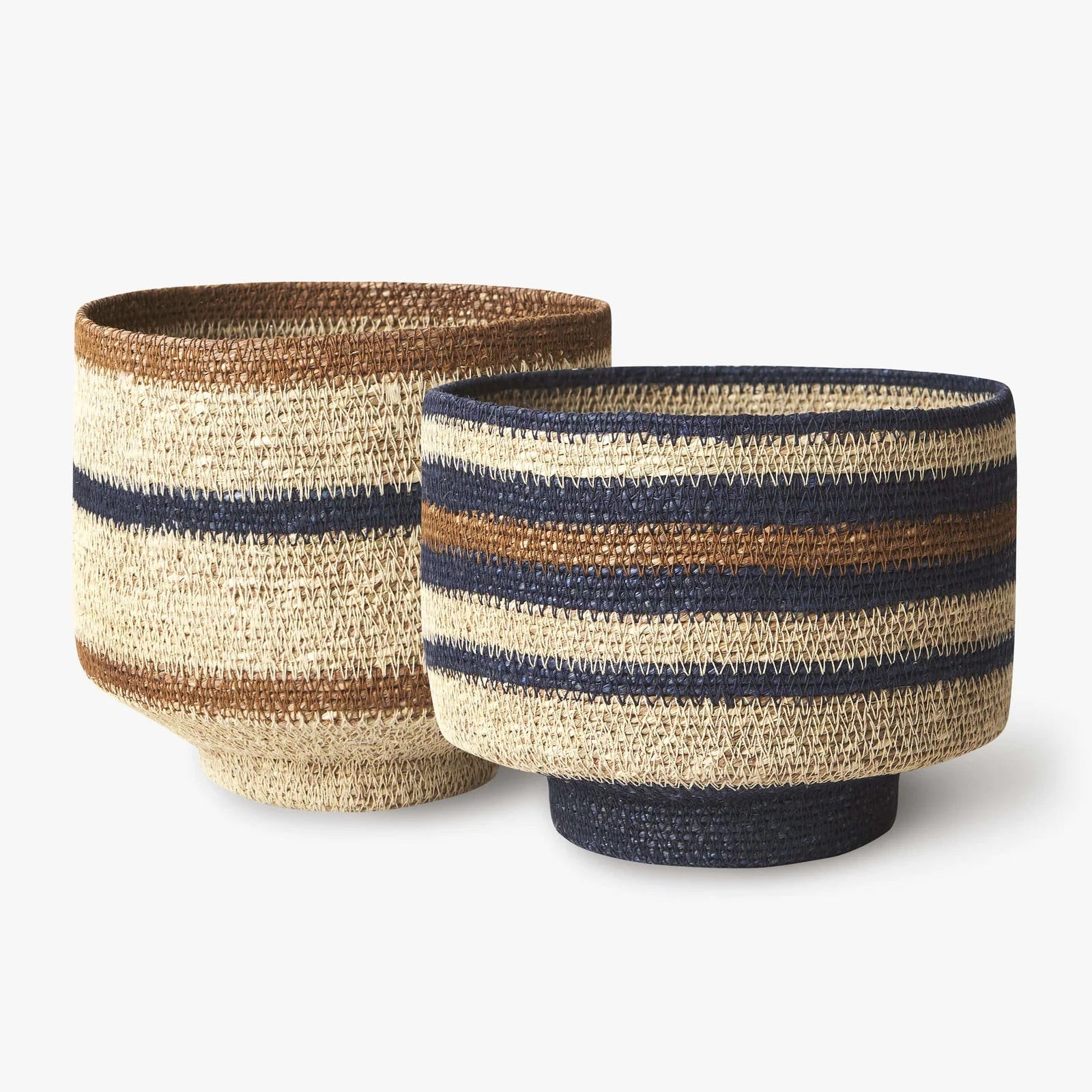 Sabine Indigo Woven Basket