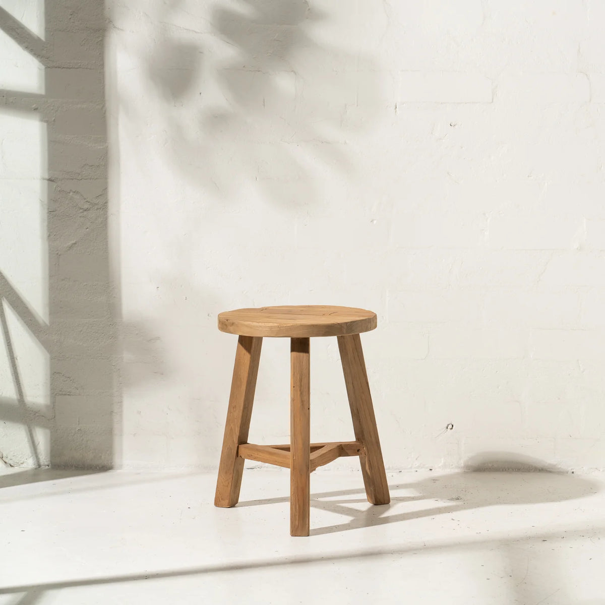 Talin Round Teak Stool