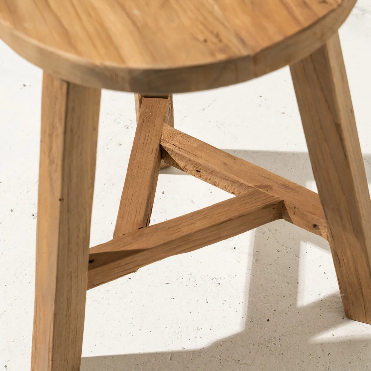 Talin Round Teak Stool