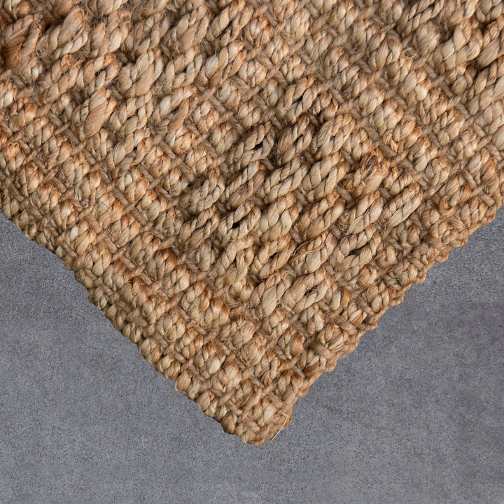 Zebra Armstrong Natural Tile Jute Runner