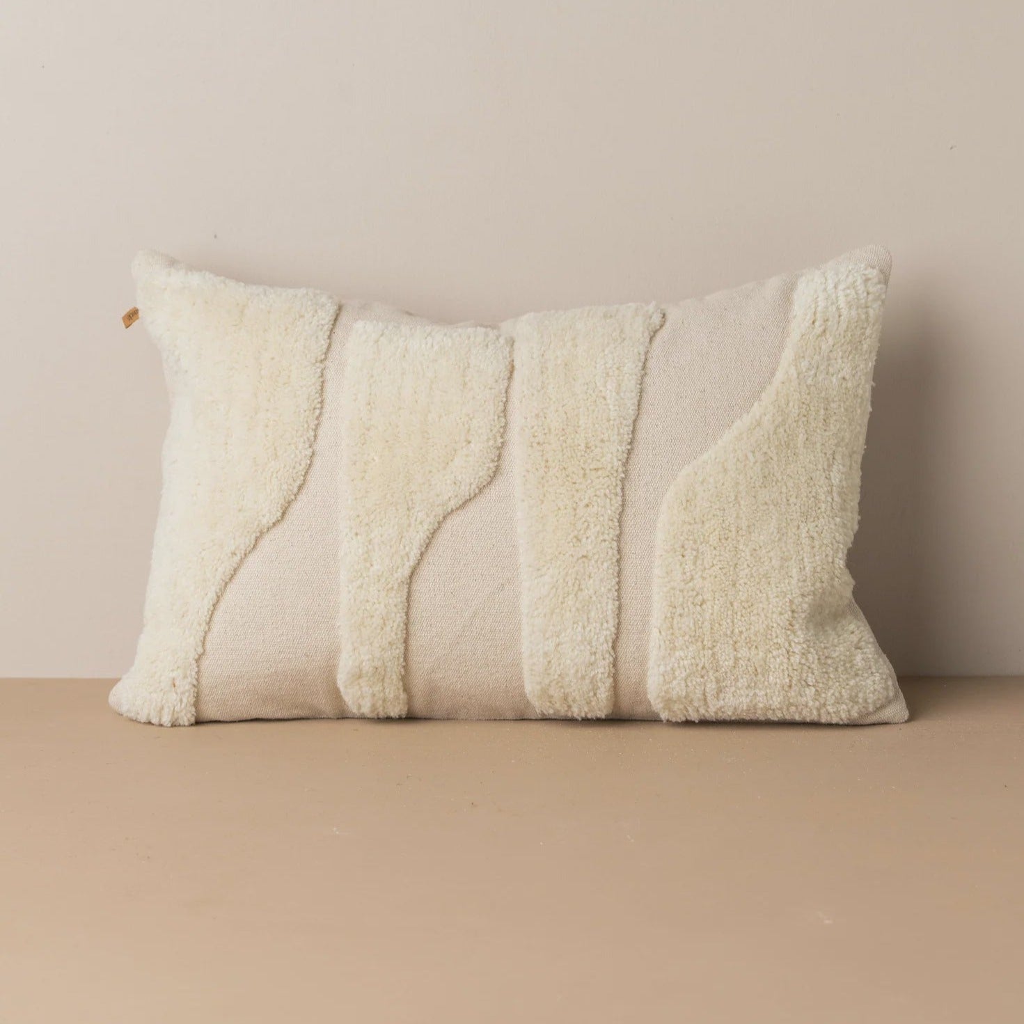 Abstract Lumbar Cushion - Ivory