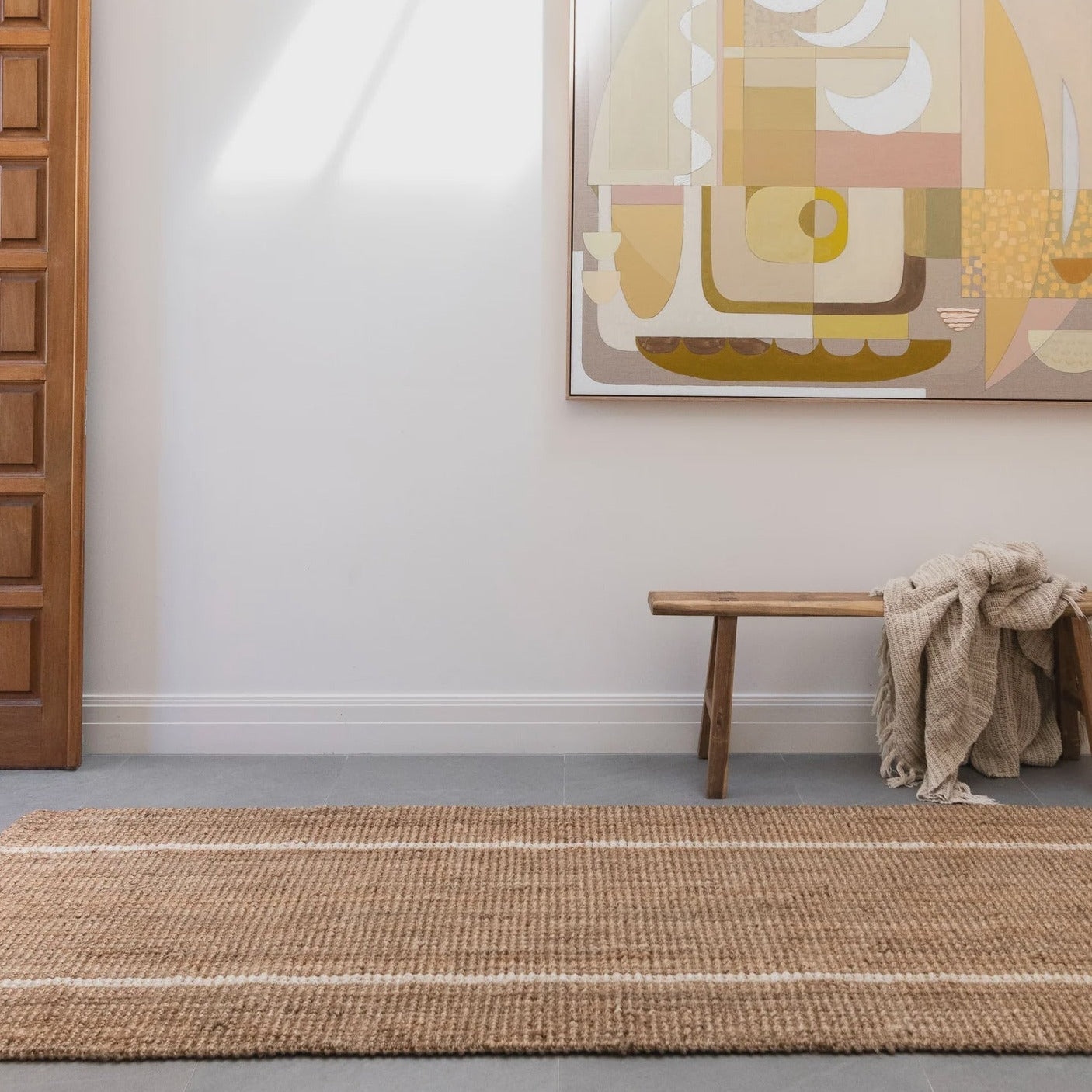 Robinson Jute Runner with Stripes